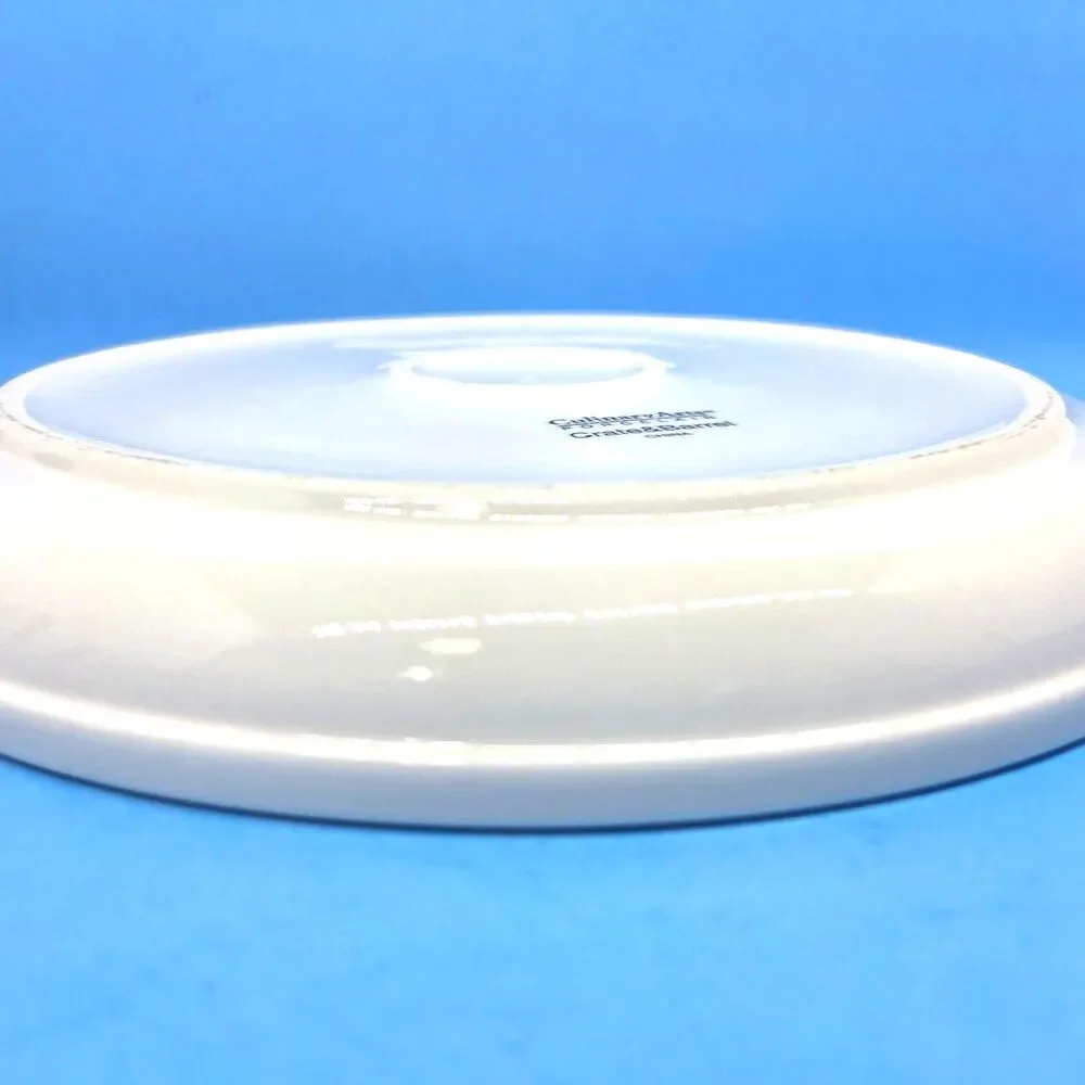Culinary Arts For Crate And Barrel Set Of 2 White 10 1/2